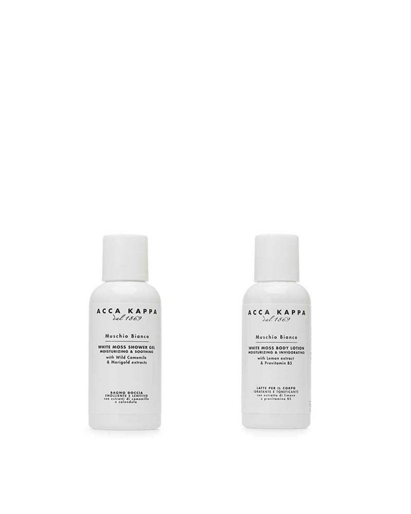 ホワイトモスボディケアセット（トラベルサイズ）シャワージェル・ボディローション